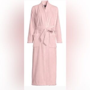 💕LANDSEND Wms Plus Cozy Plush Long Fleece Robe